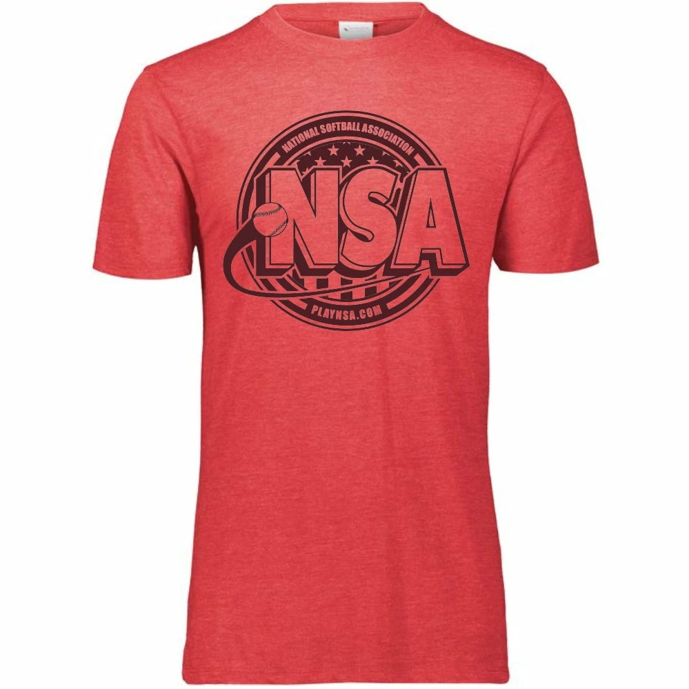 DSG Apparel National Softball Association NSA Tone Tri Blend Short Sleeve Shirt 5 DSG Apparel National Softball Association NSA Tone Tri Blend Short Sleeve Shirt - Image 3