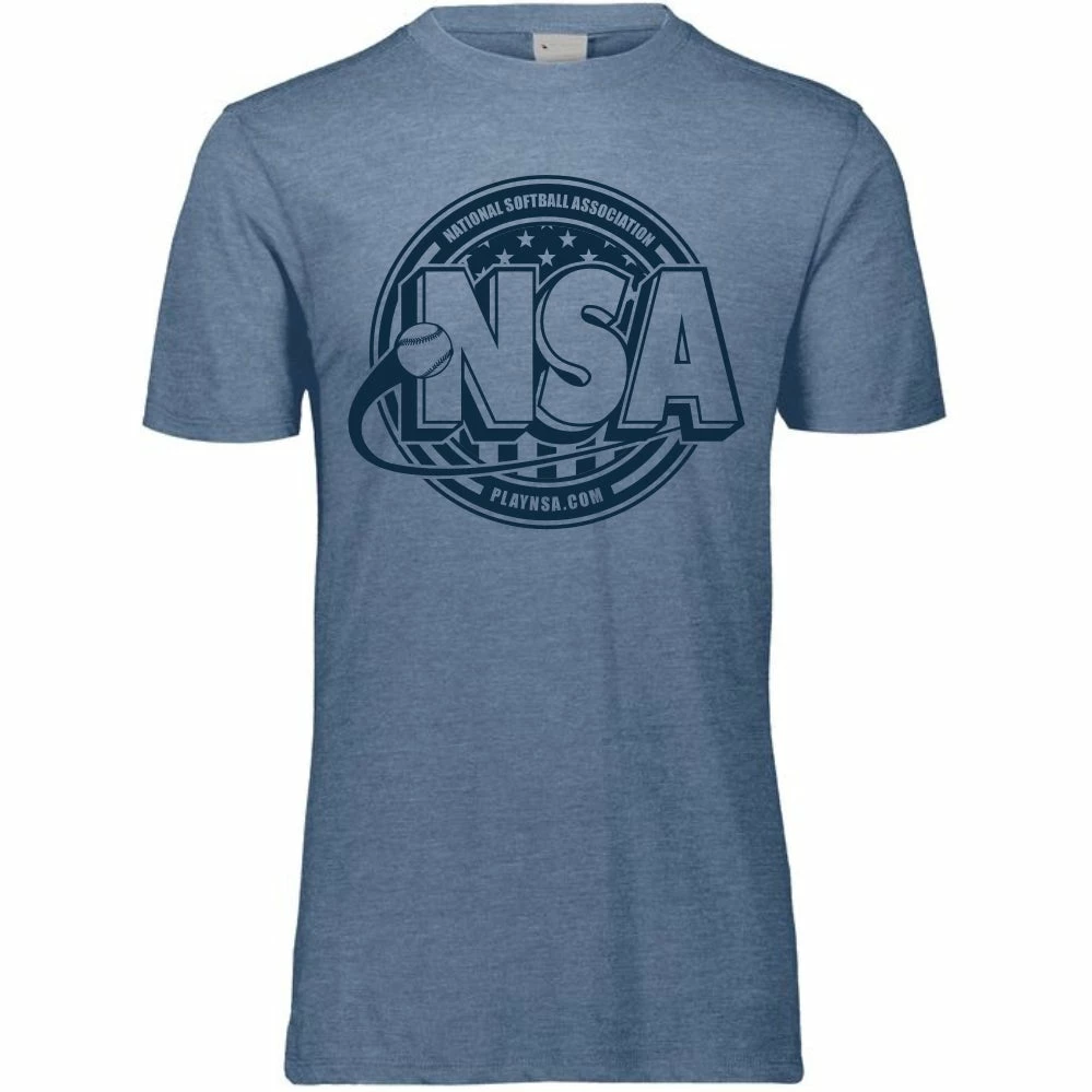 DSG Apparel National Softball Association NSA Tone Tri Blend Short Sleeve Shirt 6 DSG Apparel National Softball Association NSA Tone Tri Blend Short Sleeve Shirt - Image 4