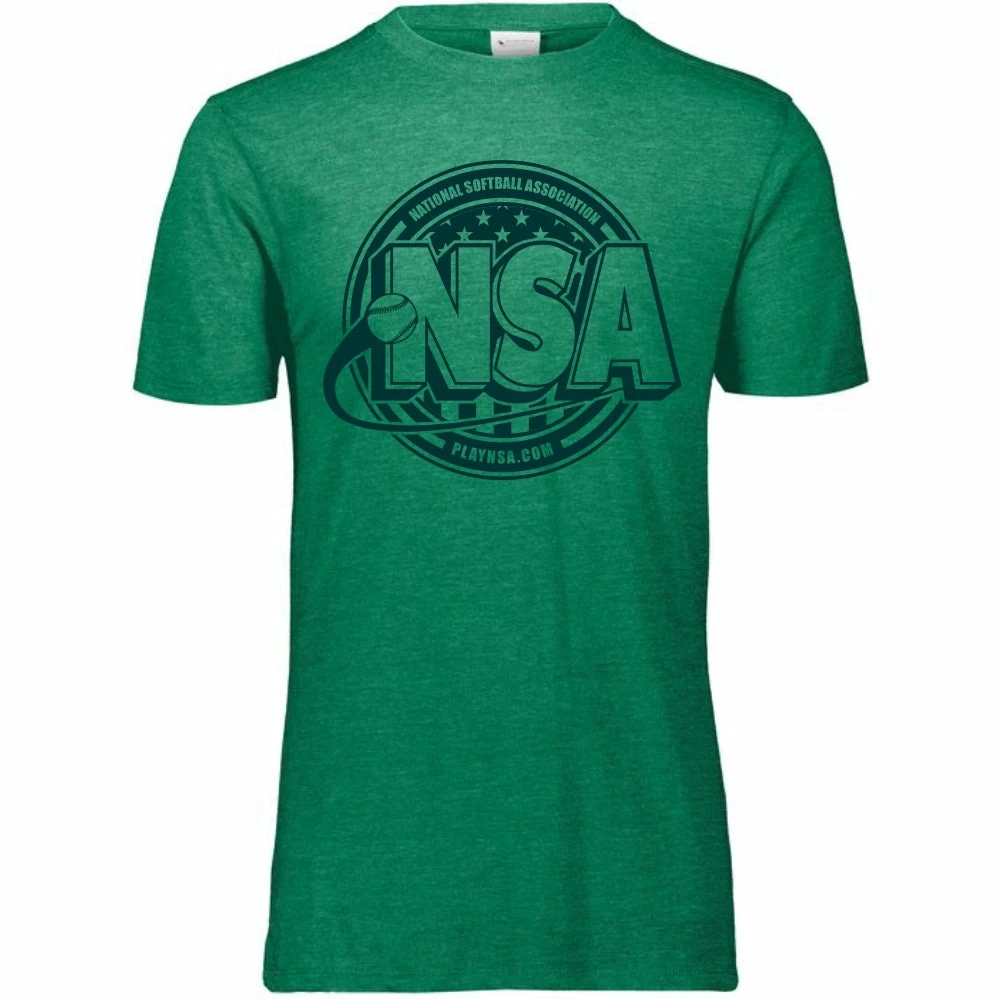 DSG Apparel National Softball Association NSA Tone Tri Blend Short Sleeve Shirt 4 DSG Apparel National Softball Association NSA Tone Tri Blend Short Sleeve Shirt - Image 2