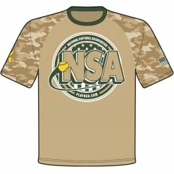 DSG Apparel National Softball Association NSA Support Our Troops Sublimated Short Sleeve Shirt