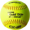 Worth One Nation Super Gold Dot Extreme 12" 44/400 Composite Slowpitch Softballs: ON12CY 1 Worth One Nation Super Gold Dot Extreme 12" 44/400 Composite Slowpitch Softballs: ON12CY -Diamond Sport Gear Online Shop ON12CY