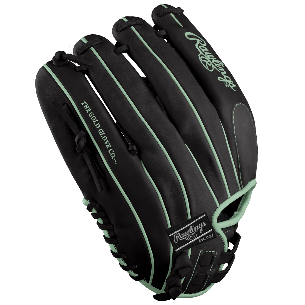 Rawlings Heart of the Hide 12.5" Midnight Mint DSG Exclusive Fastpitch Glove: PRO125SB-18MMDSG 5 Rawlings Heart of the Hide 12.5" Midnight Mint DSG Exclusive Fastpitch Glove: PRO125SB-18MMDSG - Image 3