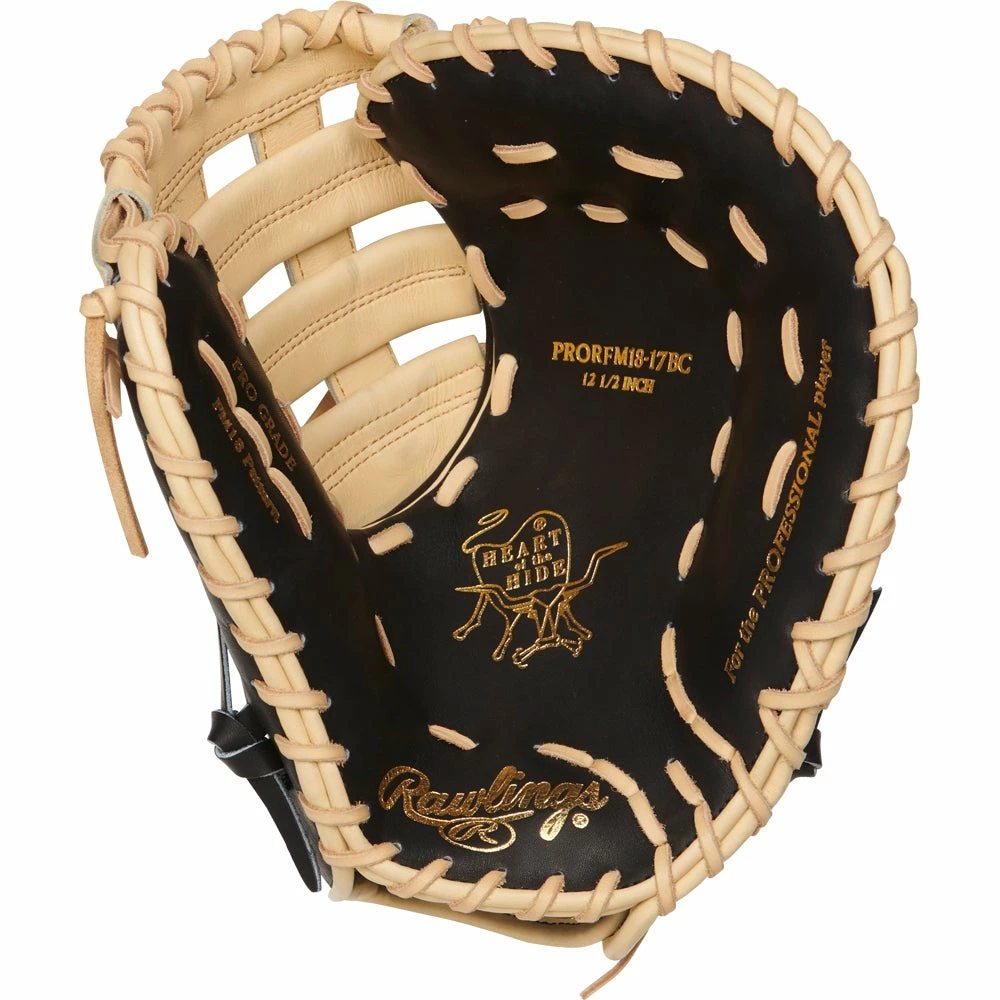 Rawlings Heart of the Hide R2G 12.5" Baseball First Base Mitt: PRORFM18-17BC 4 Rawlings Heart of the Hide R2G 12.5" Baseball First Base Mitt: PRORFM18-17BC - Image 2