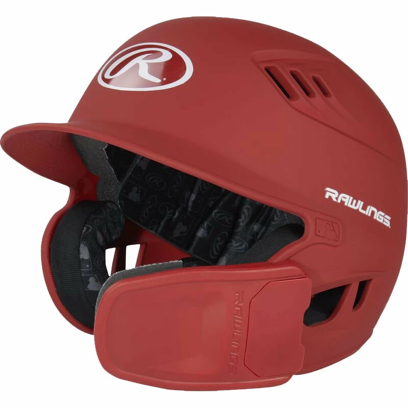 Rawlings R16 Matte Batting Helmet with Universal Jaw Guard: R6R07 5 Rawlings R16 Matte Batting Helmet with Universal Jaw Guard: R6R07 - Image 3