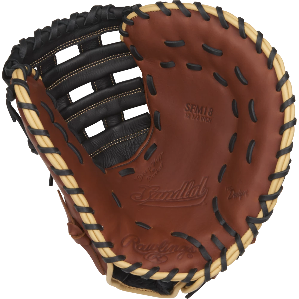 Rawlings Sandlot 12.5" Baseball First Base Mitt: SFM18 4 Rawlings Sandlot 12.5" Baseball First Base Mitt: SFM18 - Image 2