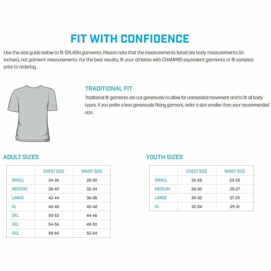 Champro Sports Champro Custom Sublimated Splash Uniforms: SPLASH 16 Champro Sports Champro Custom Sublimated Splash Uniforms: SPLASH - Image 14