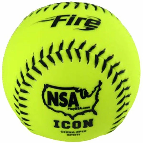 Baden NSA Fire ICON 12" 44/400 Synthetic Slowpitch Softballs: SPN12 4 Baden NSA Fire ICON 12" 44/400 Synthetic Slowpitch Softballs: SPN12 - Image 2