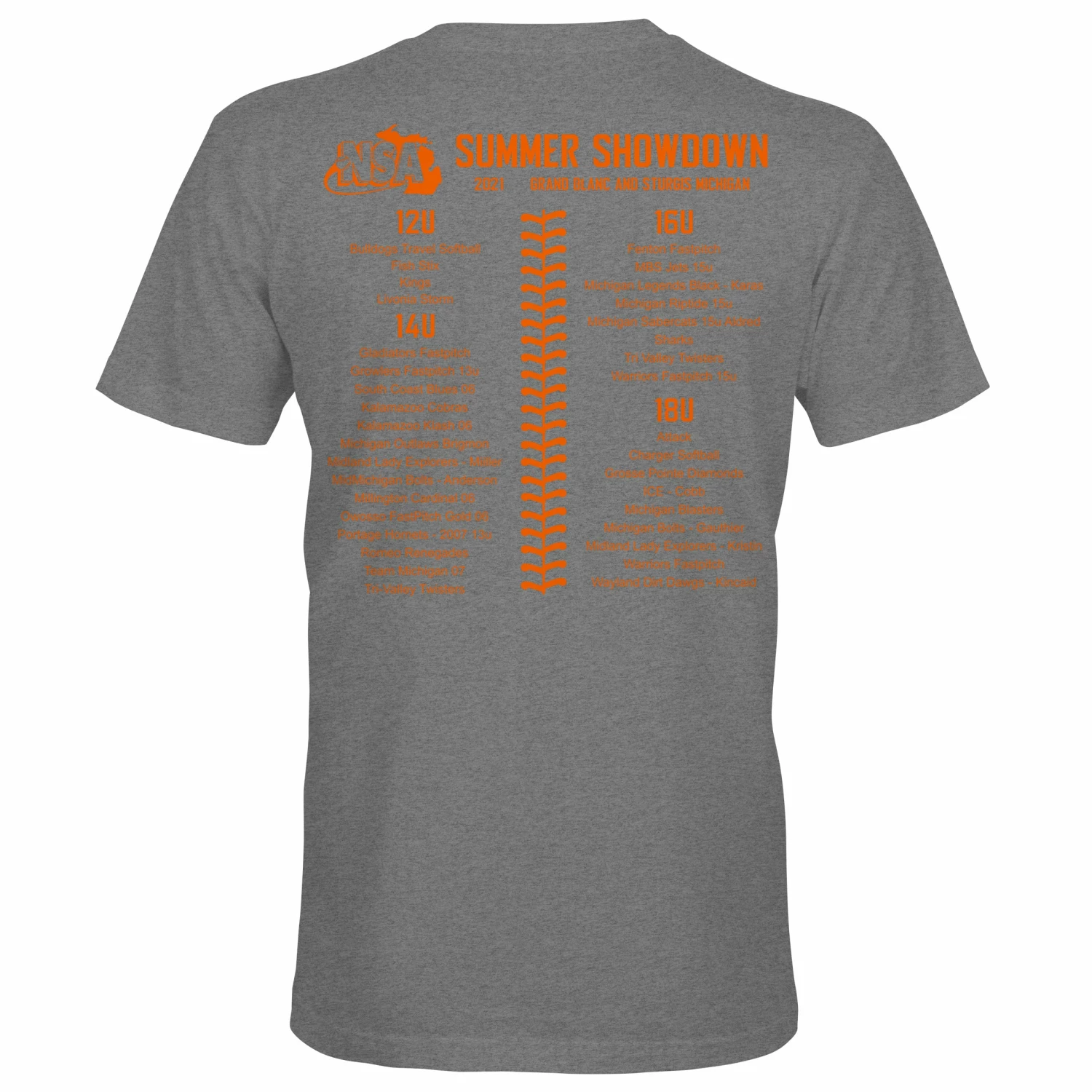 DSG Apparel 2021 NSA Summer Showdown Fastpitch Tournament T-Shirt 4 DSG Apparel 2021 NSA Summer Showdown Fastpitch Tournament T-Shirt - Image 2