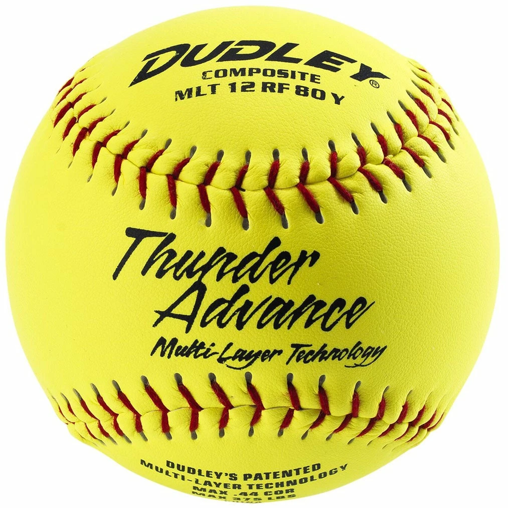 Dudley Non-Association Thunder Advance 12" 44/375 Composite Slowpitch Softballs: 43184Y 3 Dudley Non-Association Thunder Advance 12" 44/375 Composite Slowpitch Softballs: 43184Y