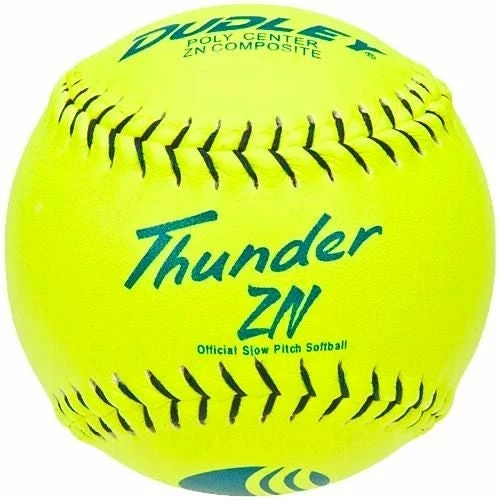 Dudley USSSA Thunder ZN Classic W 11" 44/400 Composite Slowpitch Softballs: 4U-553 2 Dudley USSSA Thunder ZN Classic W 11" 44/400 Composite Slowpitch Softballs: 4U-553
