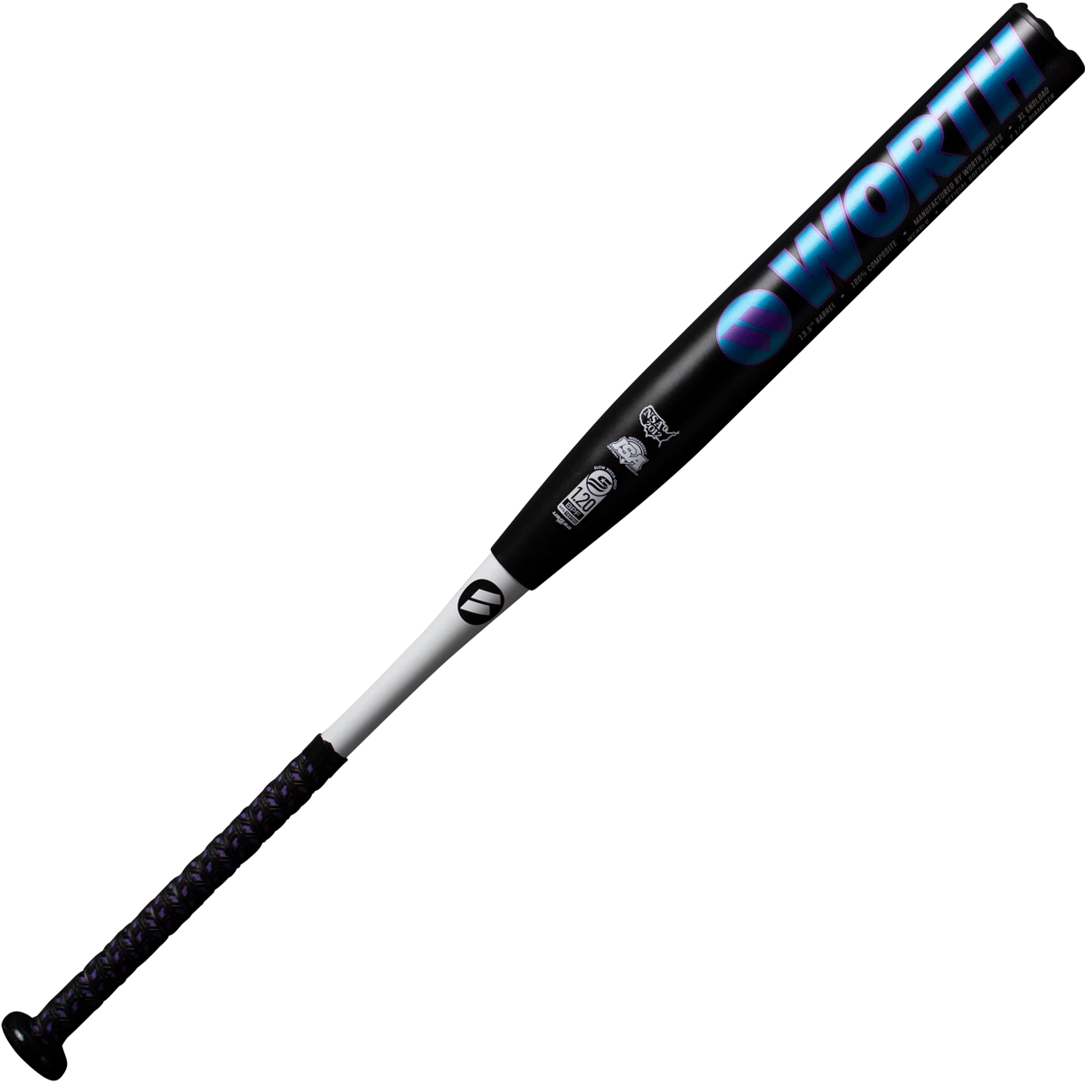 2021 Worth Carl Rose Powercell 13.5" XL Endloaded NSA / USSSA Slowpitch Softball Bat: WCARLU 4 2021 Worth Carl Rose Powercell 13.5" XL Endloaded NSA / USSSA Slowpitch Softball Bat: WCARLU - Image 2