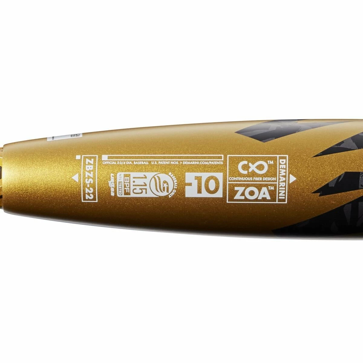 DEMO 2022 DeMarini ZOA -10 (2 3/4") USSSA Baseball Bat: WTDXZBZ22 DEMO 7 DEMO 2022 DeMarini ZOA -10 (2 3/4") USSSA Baseball Bat: WTDXZBZ22 DEMO - Image 5