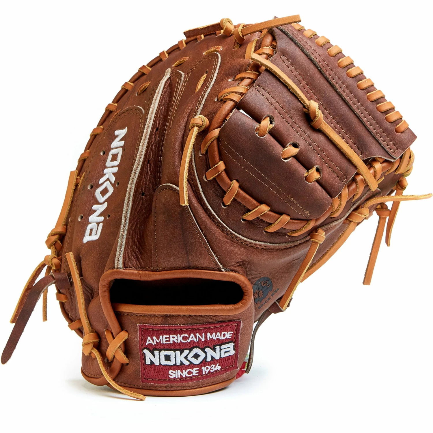 Nokona Walnut 33.5" Baseball Catcher's Mitt: W-3350C 2 Nokona Walnut 33.5" Baseball Catcher's Mitt: W-3350C