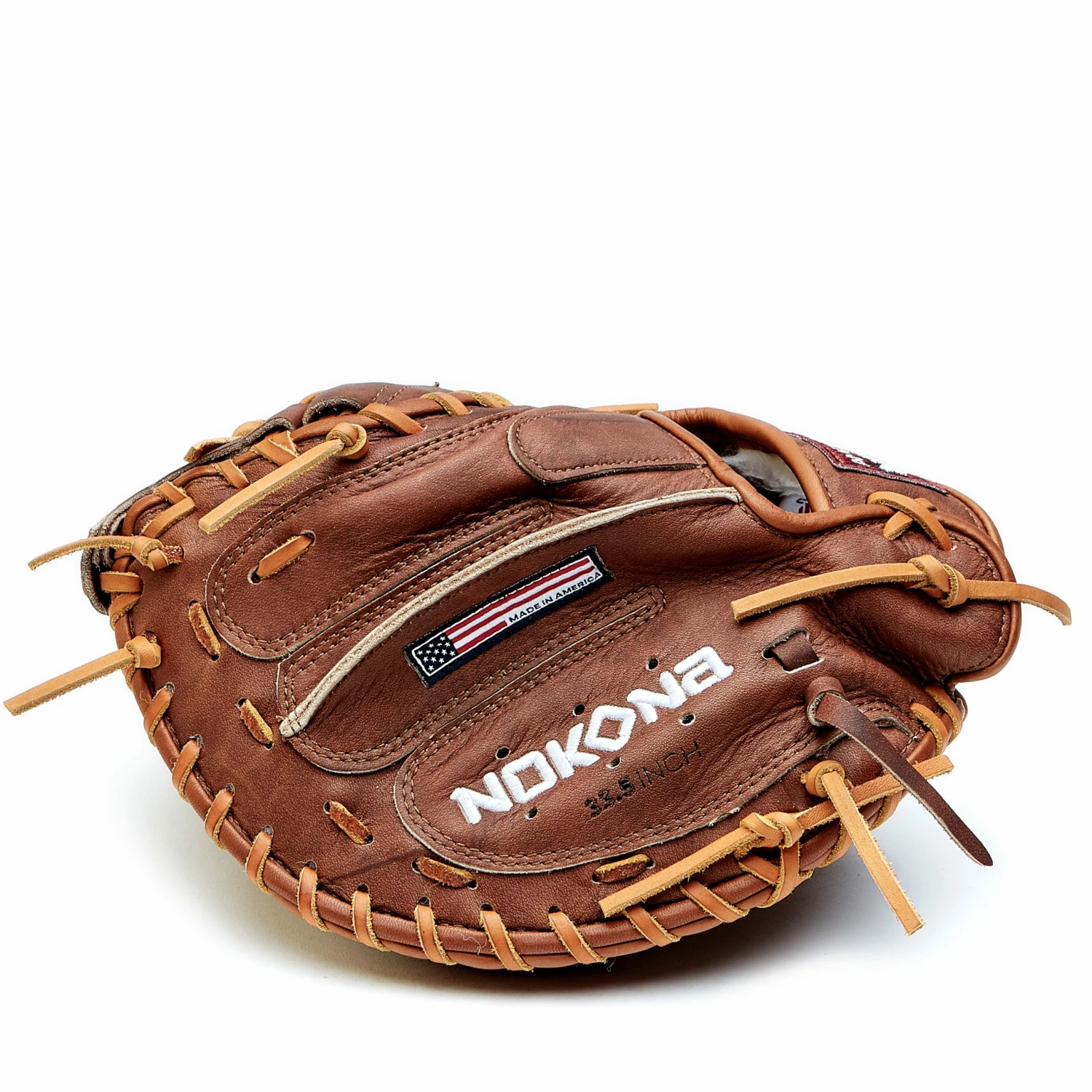 Nokona Walnut 33.5" Baseball Catcher's Mitt: W-3350C 5 Nokona Walnut 33.5" Baseball Catcher's Mitt: W-3350C - Image 4