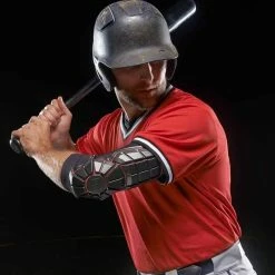 G-Form Pro Extended Batter's Elbow Guard: EP0302 13 G-Form Pro Extended Batter's Elbow Guard: EP0302 -Diamond Sport Gear Online Shop baseball elbow guard black red shown worn 1