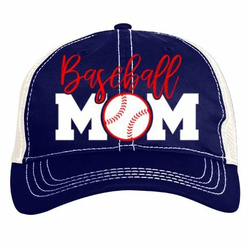 Pacific Headwear Baseball Mom Vintage Trucker Snapback Hat: V67NW 3 Pacific Headwear Baseball Mom Vintage Trucker Snapback Hat: V67NW