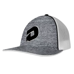 DeMarini D Heather Flex Fit Hat: TRKHEATHERBLK