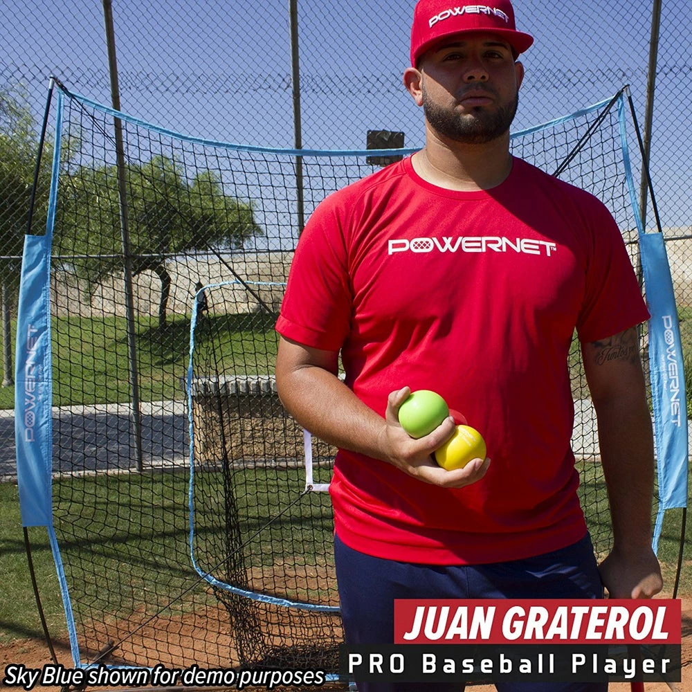 PowerNet 7' x 7' DLX Hitting Net & 1 Weighted Ball: 1009 7 PowerNet 7' x 7' DLX Hitting Net & 1 Weighted Ball: 1009 - Image 5