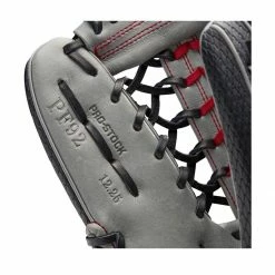 Wilson A2000 PF92SS 12.25" SuperSkin Baseball Glove: WBW1001101225 14 Wilson A2000 PF92SS 12.25" SuperSkin Baseball Glove: WBW1001101225 -Diamond Sport Gear Online Shop f6add87dca3672729baf1b68b5f8702ba8951249 WBW100110 6 A2000 OF PF92SS 1225 BlackSnakeSS Grey Red