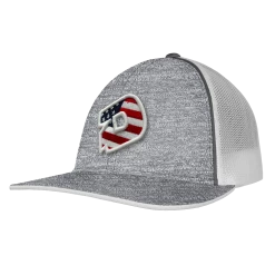 DeMarini USA D Heather Flex Fit Hat: TRKUSAHEATHER