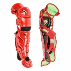 All Star System7 Axis Catcher's Leg Guards: LG912S7X / LG1216S7X / LG40SPRO / LG40WPRO -Diamond Sport Gear Online Shop scr blk shin