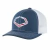EvoShield USA Flex Fit Hat: WTV1035320410 -Diamond Sport Gear Online Shop wtv1035320 usa flexfit trucker navy front