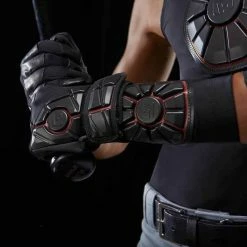 G-Form Pro Wrist Guard: WG0102 -Diamond Sport Gear Online Shop youth wrist guards black red shown worn 1